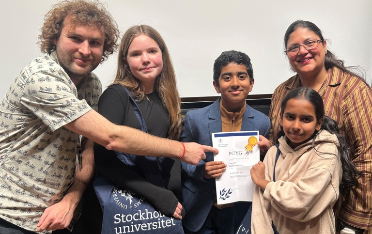 1:a pris i Fysiktävlingen 2025 gick till Team2 Engelska skolan norr